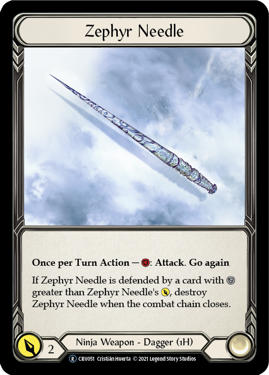 Zephyr Needle [U-CRU051] (Crucible of War Unlimited)  Unlimited Rainbow Foil | Card Merchant Takapuna