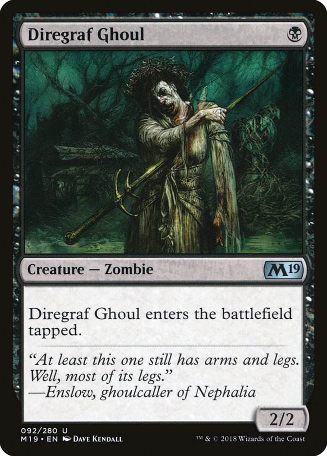 Diregraf Ghoul [Core Set 2019] | Card Merchant Takapuna