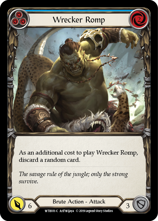 Wrecker Romp (Blue) [WTR031-C] (Welcome to Rathe)  Alpha Print Normal | Card Merchant Takapuna