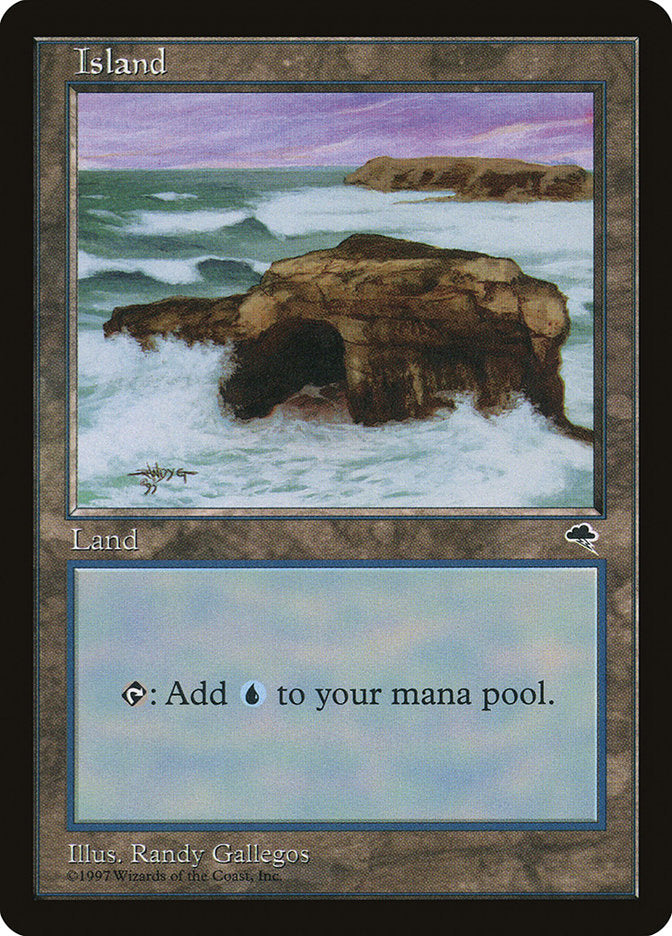 Island (Signature on Left) [Tempest] | Card Merchant Takapuna