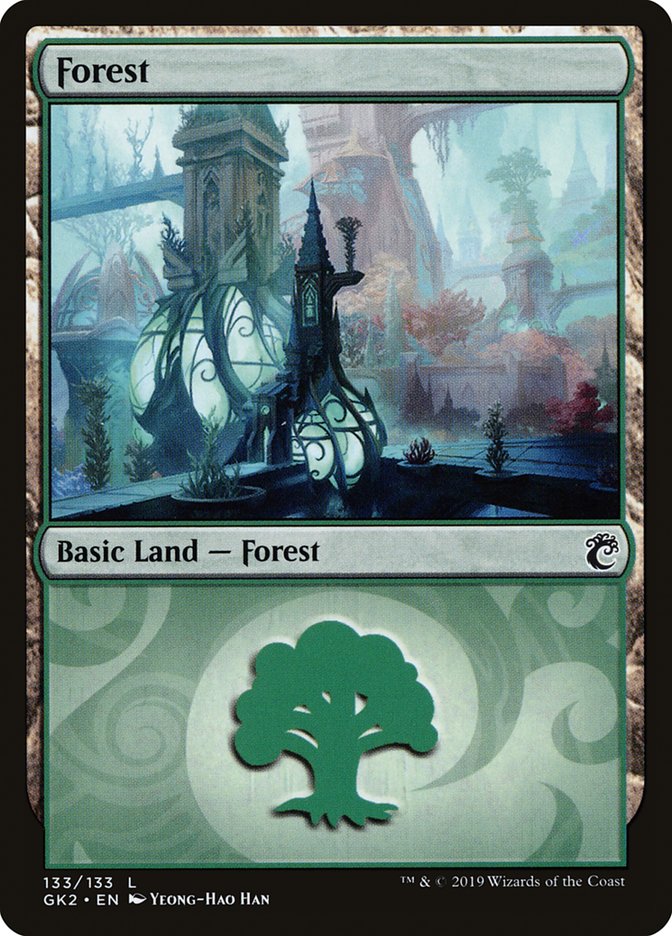 Forest (133) [Ravnica Allegiance Guild Kit] | Card Merchant Takapuna