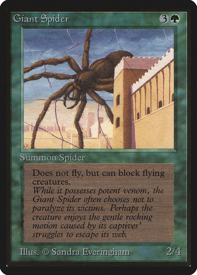 Giant Spider [Beta Edition] | Card Merchant Takapuna