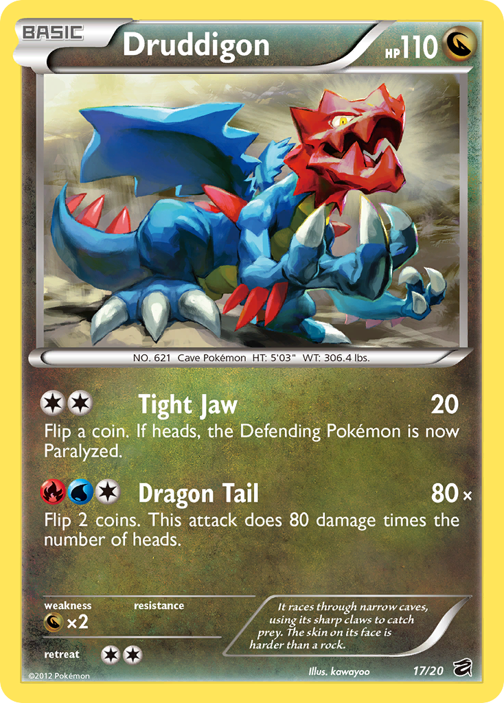 Druddigon (17/20) [Black & White: Dragon Vault] | Card Merchant Takapuna