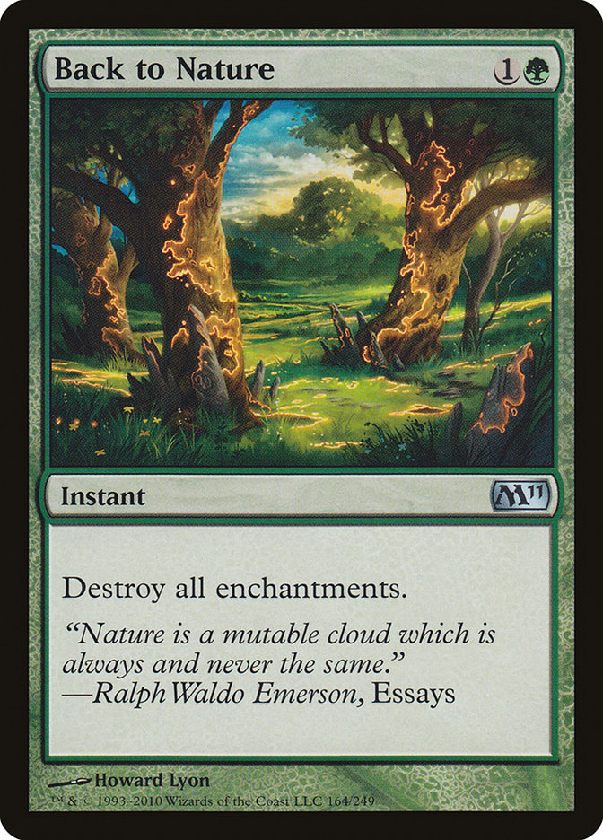 Back to Nature [Magic 2011] | Card Merchant Takapuna