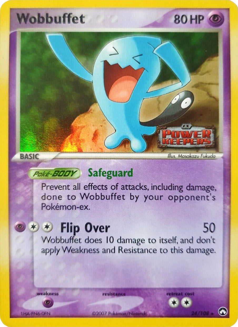 Wobbuffet (24/108) (Stamped) [EX: Power Keepers] | Card Merchant Takapuna