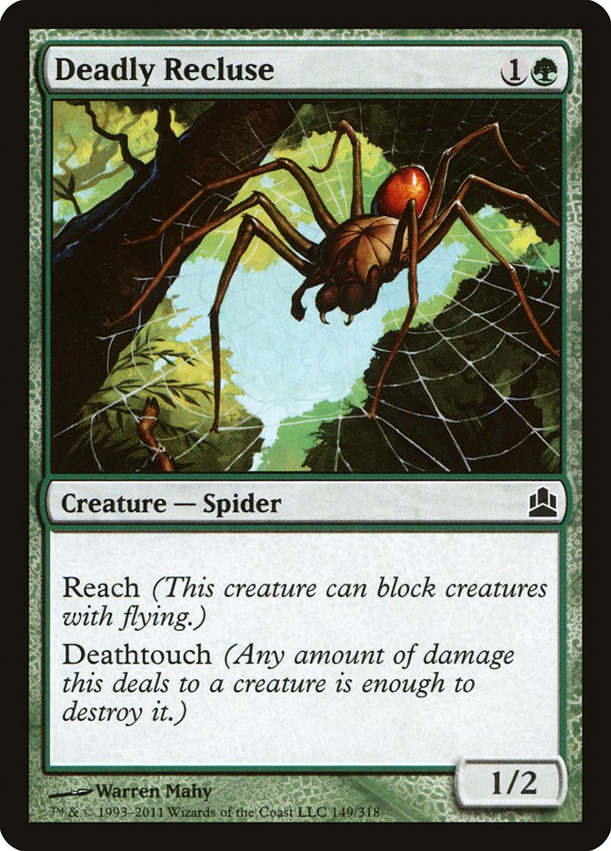 Deadly Recluse [Commander 2011] | Card Merchant Takapuna