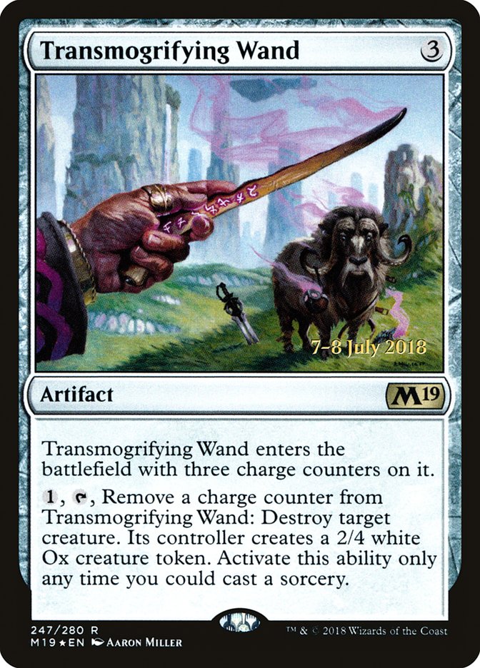 Transmogrifying Wand [Core Set 2019 Prerelease Promos] | Card Merchant Takapuna