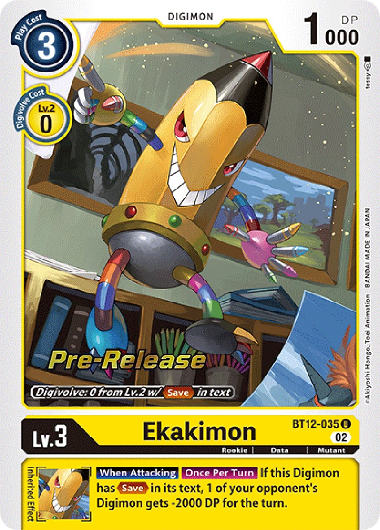 Ekakimon [BT12-035] [Across Time Pre-Release Cards] | Card Merchant Takapuna