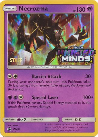 Necrozma (SM204) (Staff Prerelease Promo) [Sun & Moon: Black Star Promos] | Card Merchant Takapuna