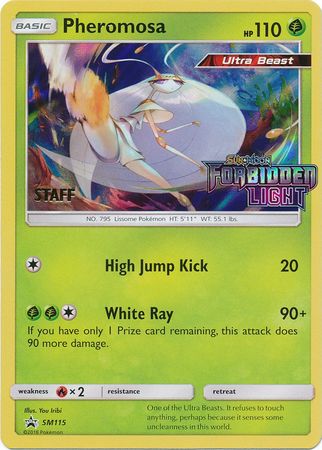 Pheromosa (SM115) (Staff Prerelease Promo) [Sun & Moon: Black Star Promos] | Card Merchant Takapuna