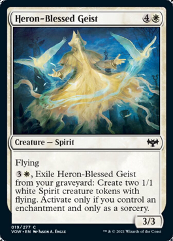 Heron-Blessed Geist [Innistrad: Crimson Vow] | Card Merchant Takapuna