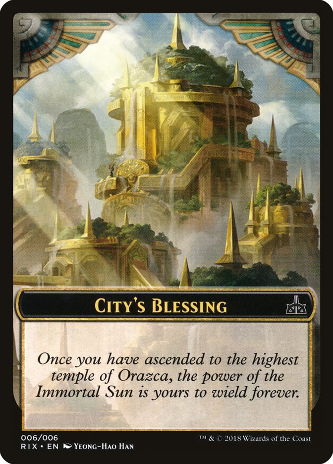 City's Blessing [Rivals of Ixalan Tokens] | Card Merchant Takapuna