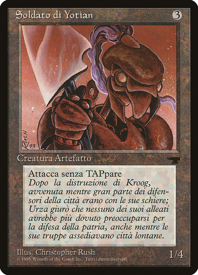 Yotian Soldier (Italian) - "Soldato di Yotian" [Rinascimento] | Card Merchant Takapuna