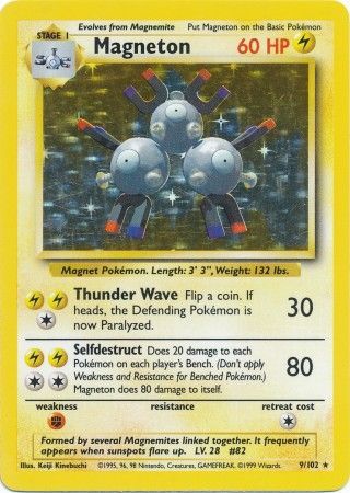 Magneton (9/102) [Base Set Unlimited] | Card Merchant Takapuna