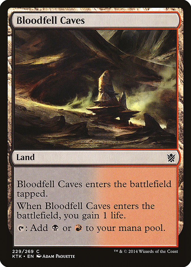 Bloodfell Caves [Khans of Tarkir] | Card Merchant Takapuna