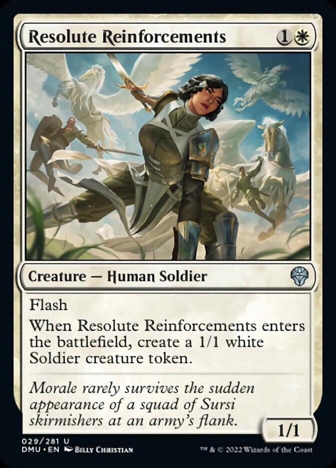 Resolute Reinforcements [Dominaria United] | Card Merchant Takapuna