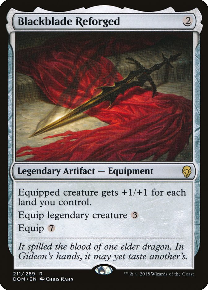 Blackblade Reforged [Dominaria] | Card Merchant Takapuna