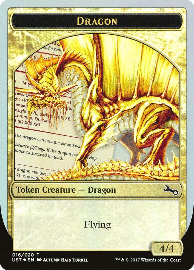 Dragon Token [Unstable Tokens] | Card Merchant Takapuna