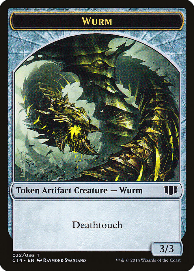 Wurm (032/036) // Goat Double-Sided Token [Commander 2014 Tokens] | Card Merchant Takapuna