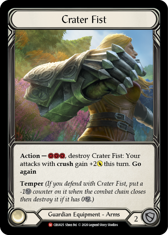 Crater Fist [CRU025] (Crucible of War)  1st Edition Cold Foil | Card Merchant Takapuna