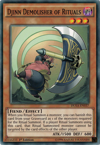 Djinn Demolisher of Rituals [DUEA-EN037] Common | Card Merchant Takapuna