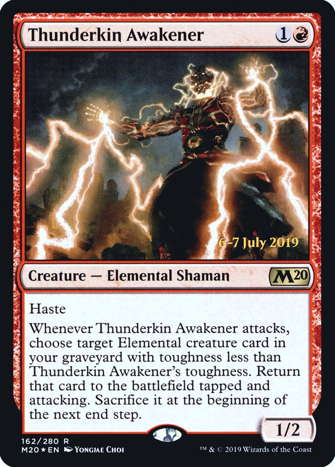 Thunderkin Awakener [Core Set 2020 Prerelease Promos] | Card Merchant Takapuna