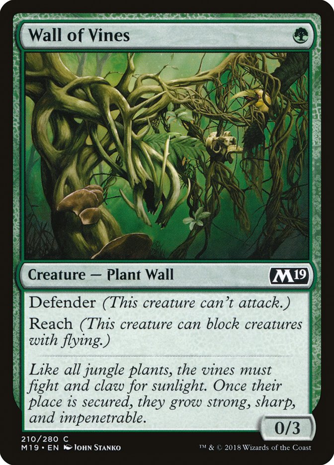 Wall of Vines [Core Set 2019] | Card Merchant Takapuna