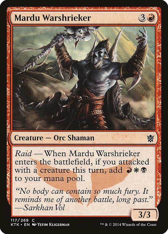 Mardu Warshrieker [Khans of Tarkir] | Card Merchant Takapuna