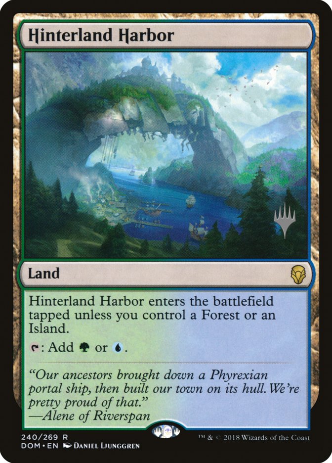 Hinterland Harbor (Promo Pack) [Dominaria Promos] | Card Merchant Takapuna