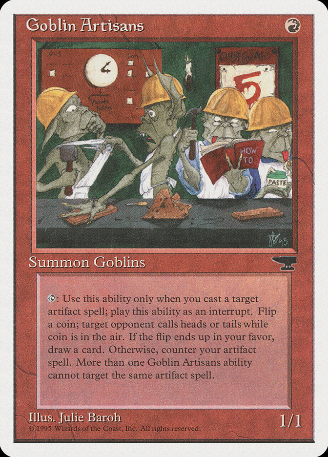 Goblin Artisans [Chronicles] | Card Merchant Takapuna