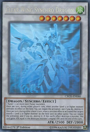 Clear Wing Synchro Dragon (Ghost Rare) [CROS-EN046] Ghost Rare | Card Merchant Takapuna