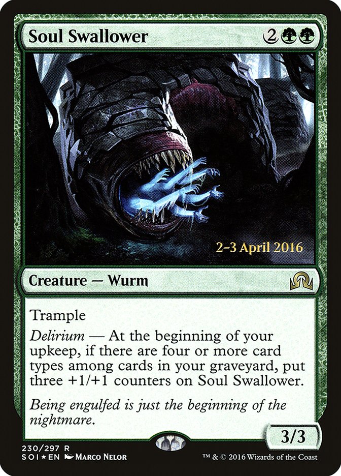 Soul Swallower [Shadows over Innistrad Prerelease Promos] | Card Merchant Takapuna