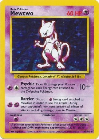 Mewtwo (10/102) [Base Set Unlimited] | Card Merchant Takapuna