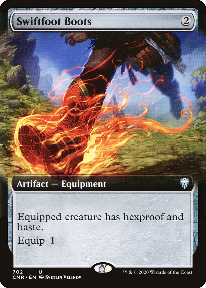 Swiftfoot Boots (Extended Art) [Commander Legends] | Card Merchant Takapuna