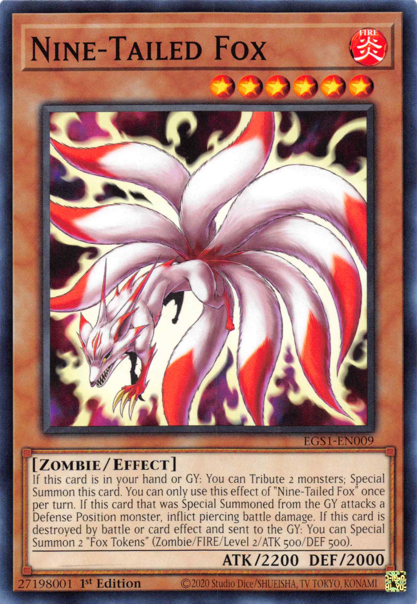 Nine-Tailed Fox [EGS1-EN009] Common | Card Merchant Takapuna