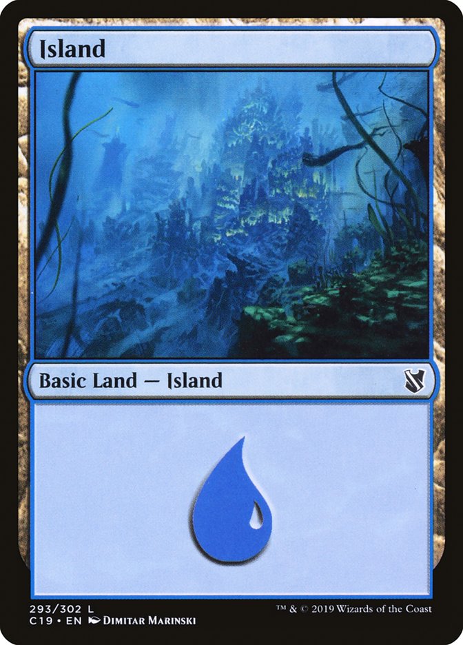 Island (293) [Commander 2019] | Card Merchant Takapuna