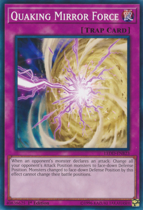 Quaking Mirror Force [LEDD-ENB23] Common | Card Merchant Takapuna