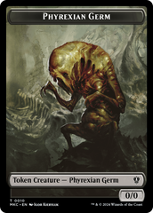 Spirit // Phyrexian Germ Double-Sided Token [Murders at Karlov Manor Commander Tokens] | Card Merchant Takapuna