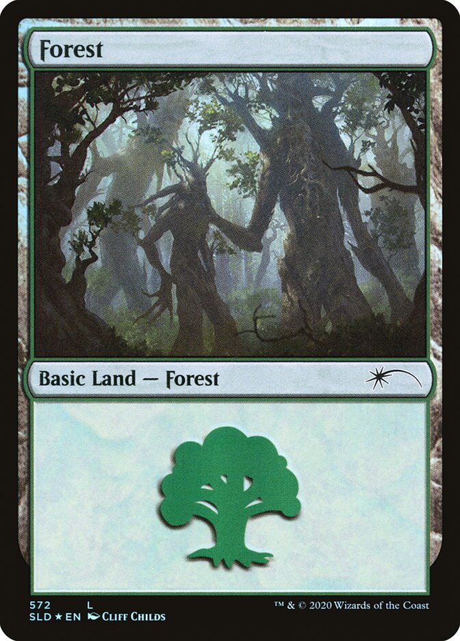 Forest (Tree Hugging) (572) [Secret Lair Drop Promos] | Card Merchant Takapuna