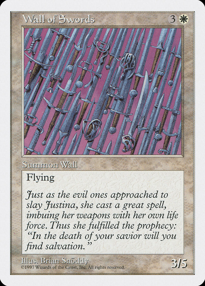 Wall of Swords [Fifth Edition] | Card Merchant Takapuna