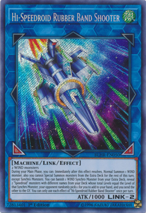 Hi-Speedroid Rubber Band Shooter [BLHR-EN050] Secret Rare | Card Merchant Takapuna