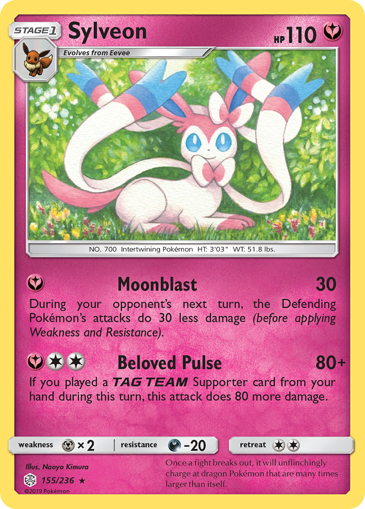 Sylveon (155/236) [Sun & Moon: Cosmic Eclipse] | Card Merchant Takapuna