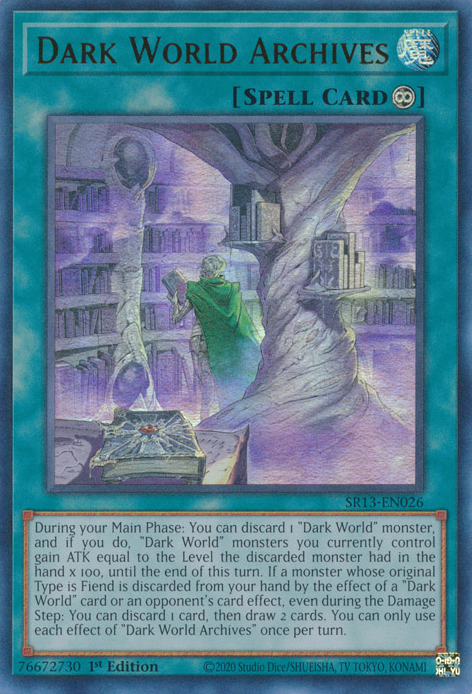 Dark World Archives [SR13-EN026] Ultra Rare | Card Merchant Takapuna