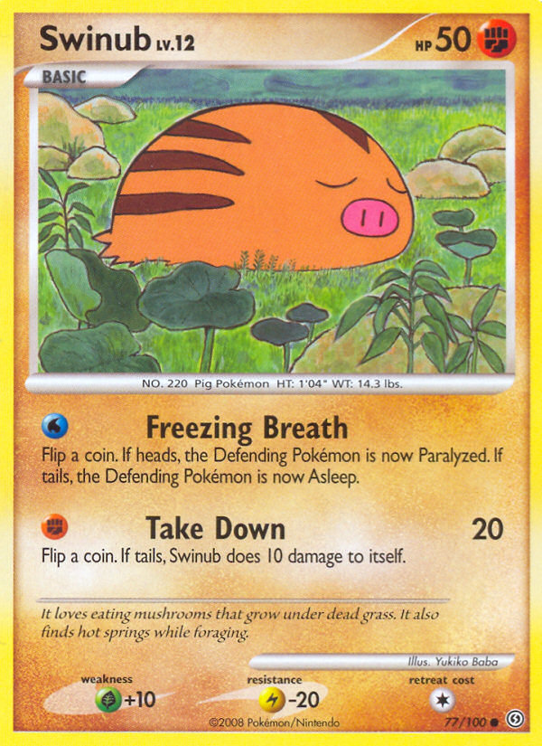 Swinub (77/100) [Diamond & Pearl: Stormfront] | Card Merchant Takapuna