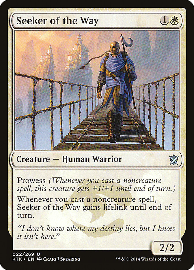 Seeker of the Way [Khans of Tarkir] | Card Merchant Takapuna