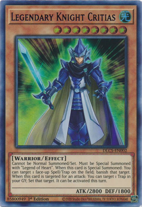 Legendary Knight Critias (Blue) [DLCS-EN002] Ultra Rare | Card Merchant Takapuna