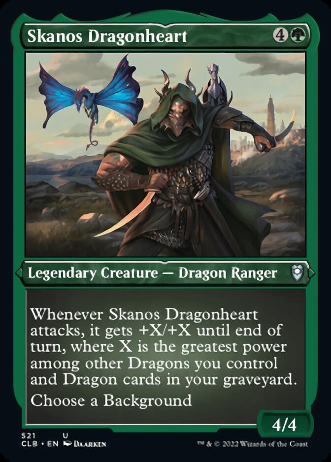 Skanos Dragonheart (Foil Etched) [Commander Legends: Battle for Baldur's Gate] | Card Merchant Takapuna