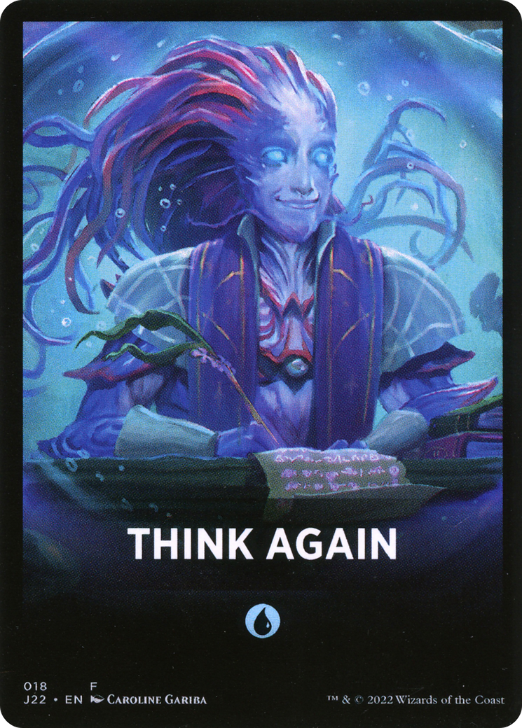 Think Again Theme Card [Jumpstart 2022 Front Cards] | Card Merchant Takapuna