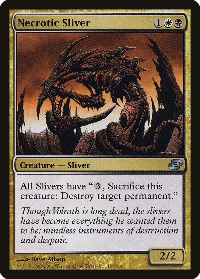 Necrotic Sliver [Planar Chaos] | Card Merchant Takapuna