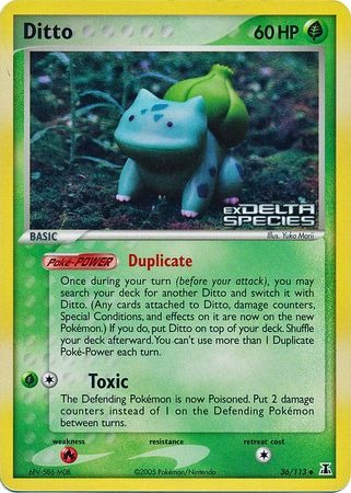 Ditto (36/113) (Stamped) [EX: Delta Species] | Card Merchant Takapuna